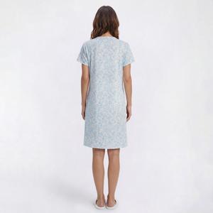 Womens Elizabeth & Nicole Blue Floral Lace Nightshirt alternate view